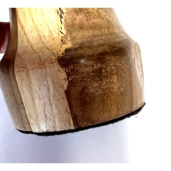 Hand Turned Handcrafted Candle Stick Holder Mixed Wood Olive Wood - Picture 12 of 12